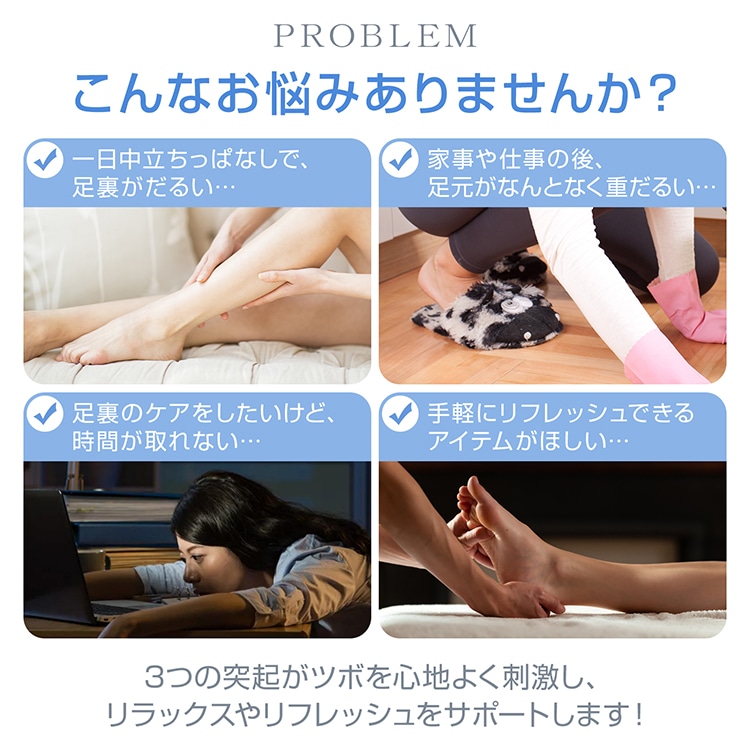 足つぼマット 足ツボマット 指圧ボード 55cm 円形 水洗い可能 磁石付き 滑りにくい フットマッサージ 足裏マッサージ フットケア 疲労軽減 ストレス解消 足痛み de166 - 画像 (2)
