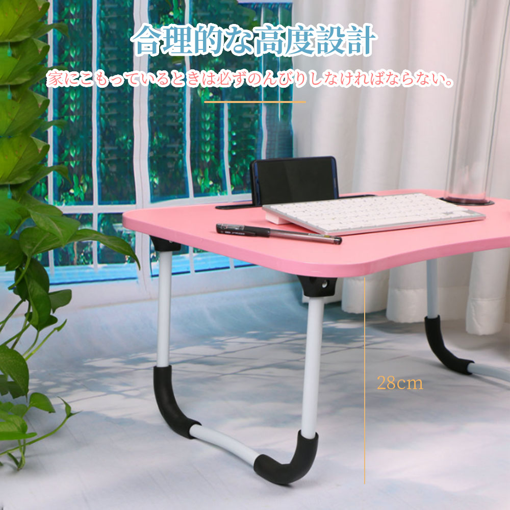 キッズテーブル 折りたたみテーブル 子供 折りたたみ テーブル ミニテーブル ローテーブル センターテーブル キッズデスク かわいい お絵かき机 学習机 コンパクト 木製 天然木 北欧 突き板 収納 ウォールナット リビング学習 送料無料 エムールベビー D-46 - 画像 (5)